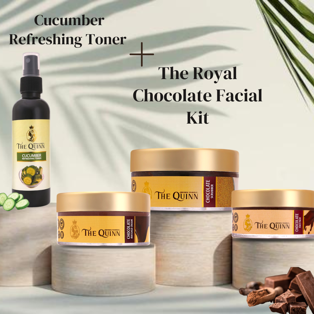Royal Chocolate Facial Kit + Cucumber Refreshing Toner
