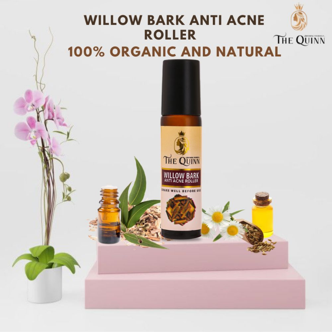 Willow Bark Anti Acne Toner + Willow Bark Anti Acne Roller