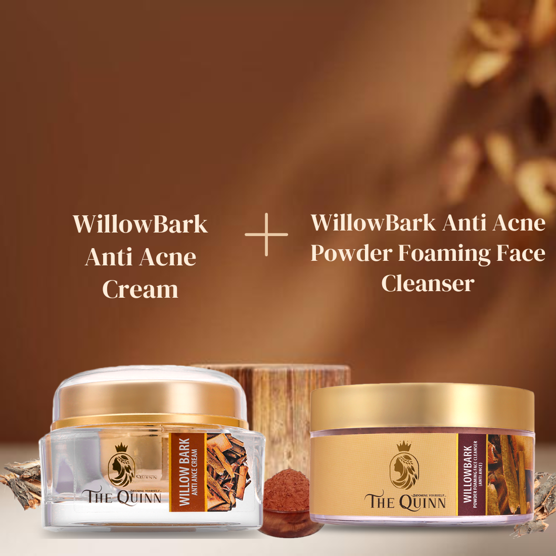 WillowBark Anti Acne Powder Foaming Face Cleanser + WillowBark Anti Acne Cream