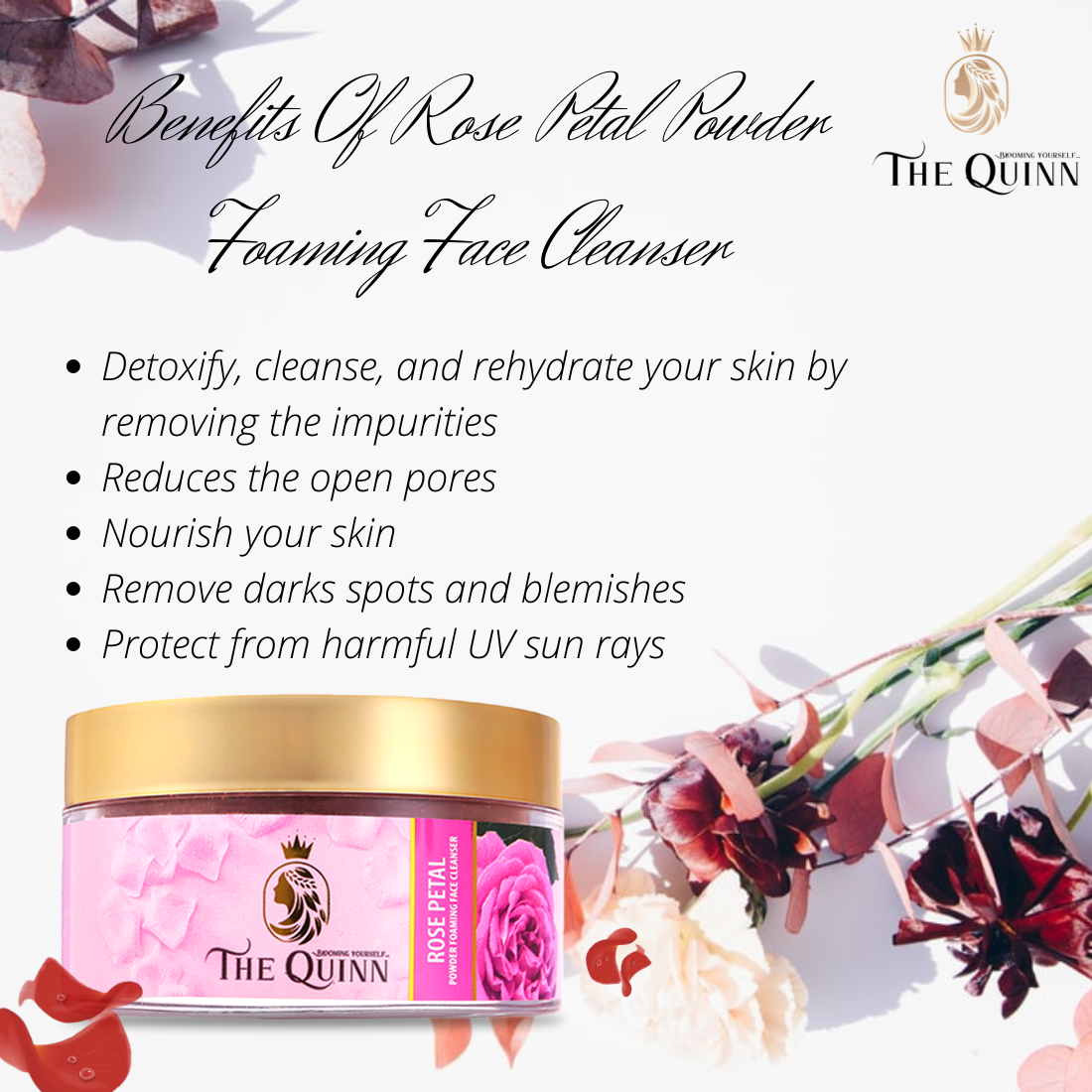 Rose Petal Powder Foaming Face Cleanser