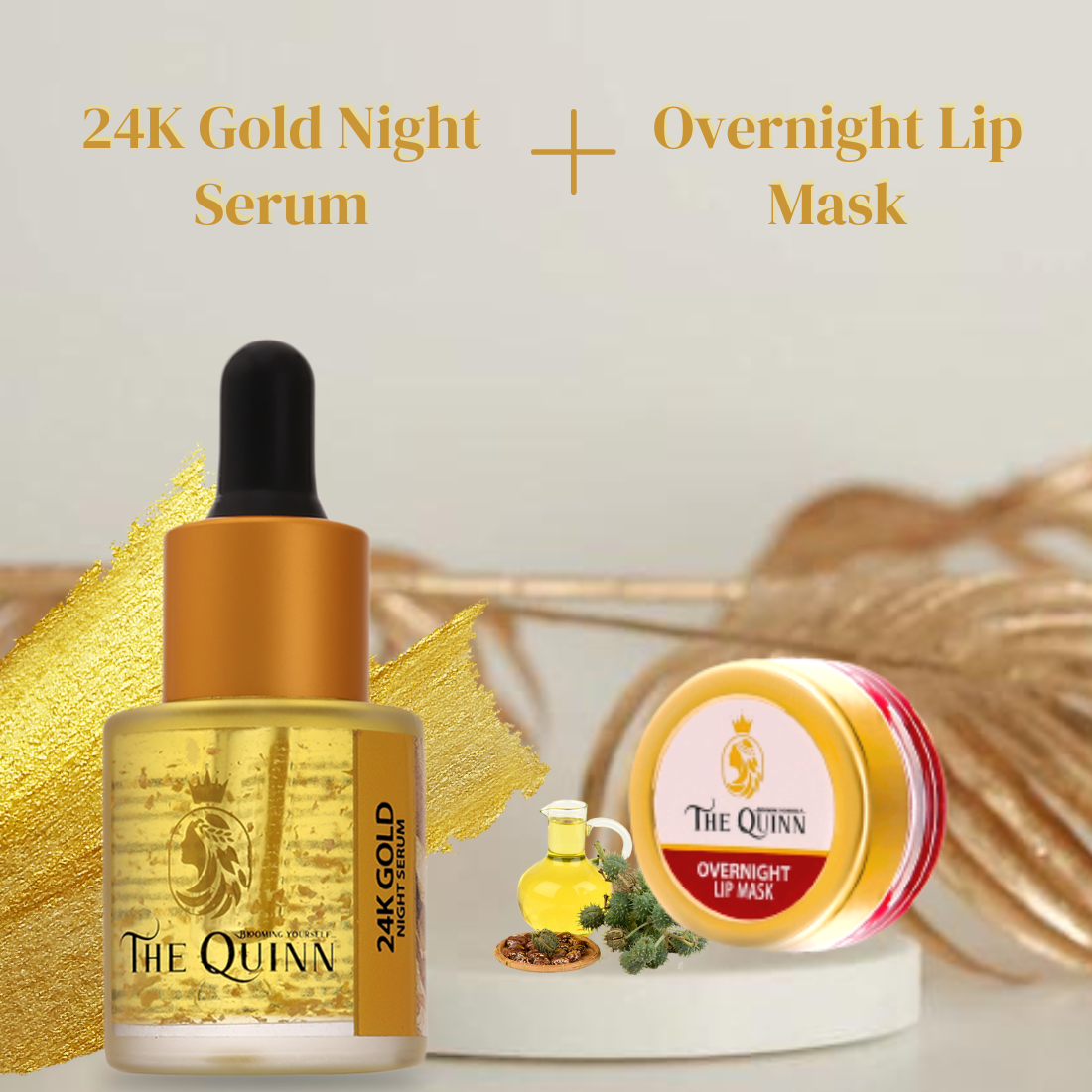 24K Gold Night Serum + Overnight Lip Mask