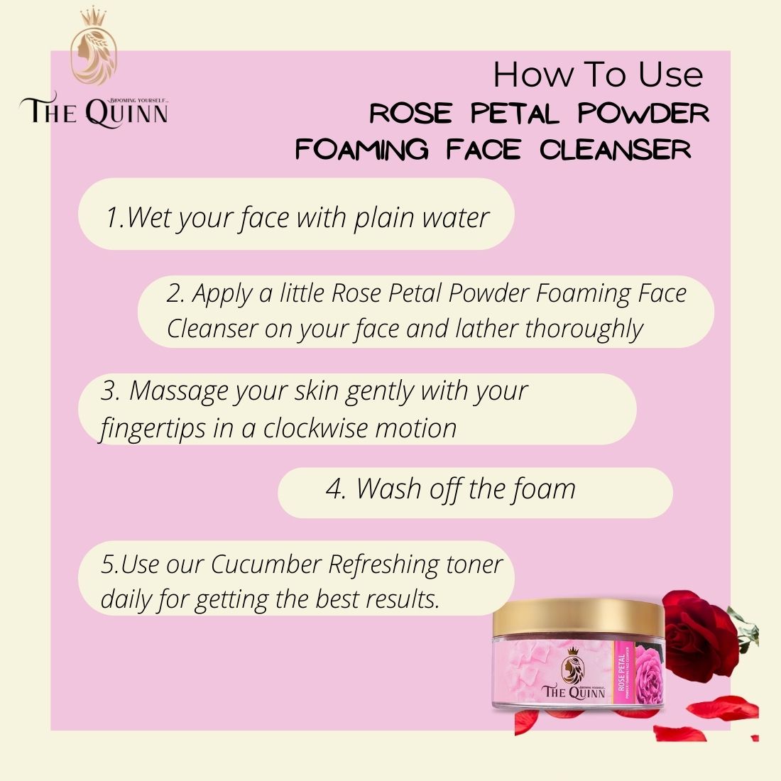 Rose Petal Powder Foaming Face Cleanser