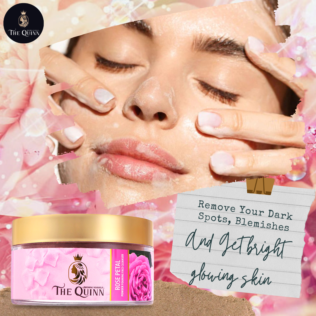 Rose Petal Powder Foaming Face Cleanser